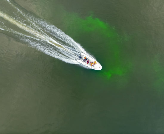 Ancenis vue aérienne bateau